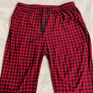 NWOT Men's Black & Red Plaid Checkered Pajama pants | XL | NAUTICA SLEEPWEAR